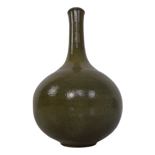 Minimalist Studio Ceramic Vase by Mathies Schwarze, Germany, 1960s For Sale