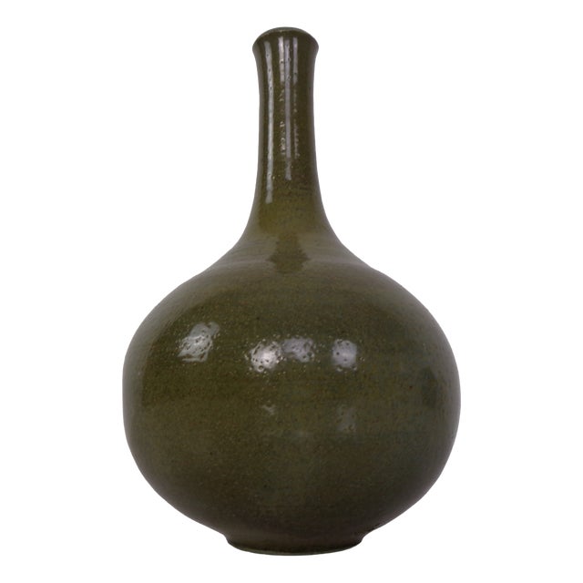 Minimalist Studio Ceramic Vase by Mathies Schwarze, Germany, 1960s For Sale