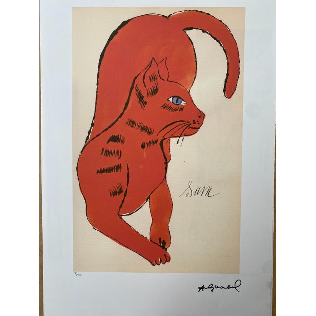 Andy Warhol "Sam " offset lithograph in colors on Arches paper, Georges Israel Editeur, sheet size 38,5 x 57 cm, plate...
