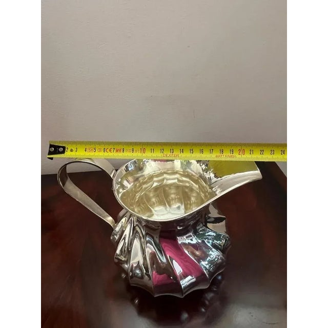 1980s Torchon Handmade 800 Silver Jug, Italy, 1980s For Sale - Image 5 of 11