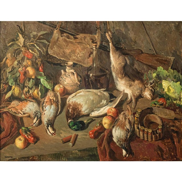 José Maria Vila Canyelles, The Chef's Banquet Still Life, 1920s, Oil on Canvas For Sale - Image 10 of 10