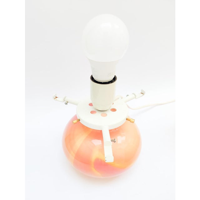Italian Pink Murano Glass Lamps, 1980s, Set of 2 For Sale - Image 11 of 13
