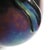 Mid-Century Hand-Blown Murano Iridescent & Black Glass Vase W/ Sculptural Detail For Sale - Image 12 of 14