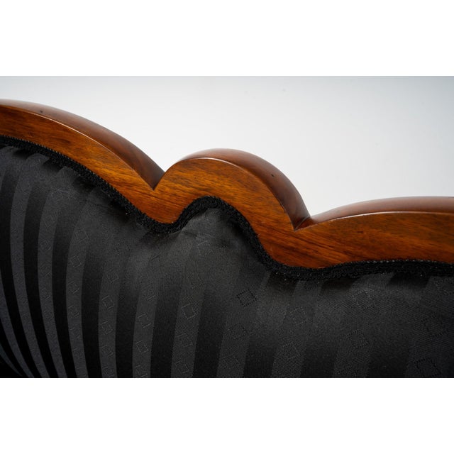 Antique Biedermeier Walnut Sofa, 1850 For Sale - Image 16 of 18