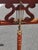 Brown Antique Mahogany Lyre and Brass Music Stand For Sale - Image 8 of 10