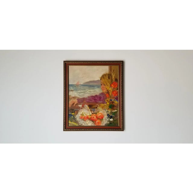 Figurative 1960s Figurative Still Life Oil Painting by Rodriguez Candhales, Framed For Sale - Image 3 of 13