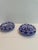 Glass Mid 20th Century Bohemian Blue Cobalt Cut to Clear Two(2) Ashtrays Faceted Cut Diamond Star For Sale - Image 7 of 16