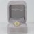 Modern 1Ct Demantoid Garnet Ring With Earth Mined Diamonds Halo: Solid 14k Gold, 6mm, Size 6.75 For Sale - Image 3 of 9