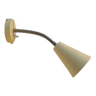 Scandinavian Modern Pastel Yellow Wall Light from E.S. Horn, 1950s For Sale