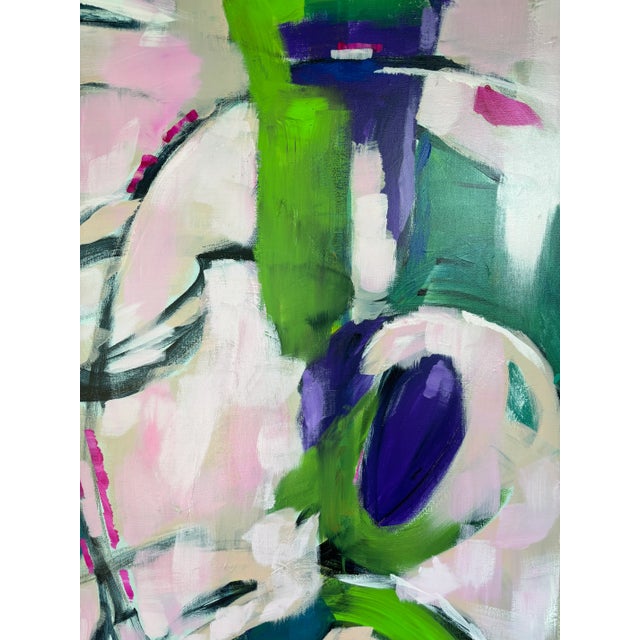 “Sometimes Magic Happens“ Original Abstract Expressionist Painting by Linda McDonough For Sale - Image 9 of 12