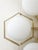 White 21st Century Hive Satin Brass Matte White Murano Flush Mount by Fabio LTD For Sale - Image 8 of 9