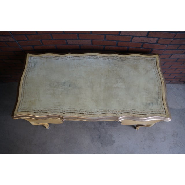 Shabby Chic French Provincial Writing Desk For Sale - Image 3 of 9