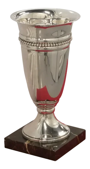 Silver-Plated Trophy Vase, 1980s
