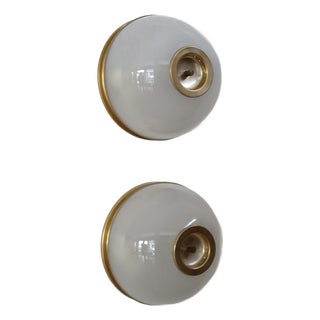 LSP3 Mezzopallone Wall Lamps attributed to Luigi Caccia Dominioni for Azucena, Italy, 1960s, Set of 2 For Sale