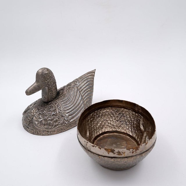 Burmese Duck Betel Box, 1950s For Sale - Image 3 of 13