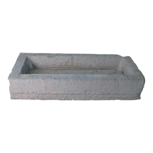 45" Inch Long Hand Chiseled Stone Trough 14