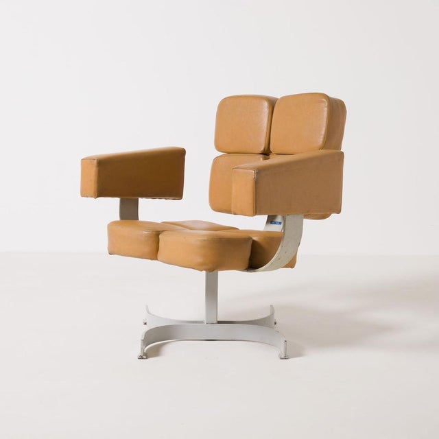 Vintage Brutalist Swivel Chair, 1970s For Sale - Image 4 of 13