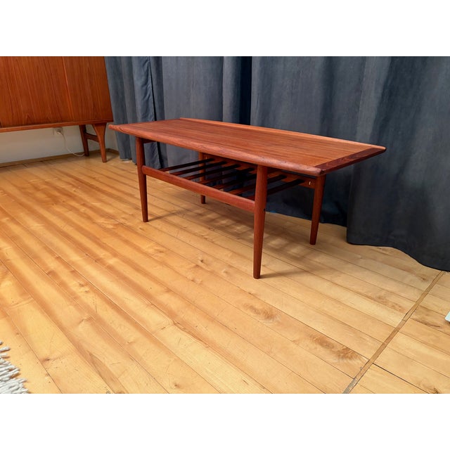 Brown Coffee Table by Grete Jalk for Glostrup Møbelfabrik, 1960s For Sale - Image 8 of 18