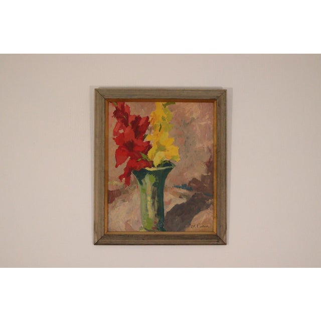 H. H. Västrom, Lilies, 1950s, Oil on Panel, Framed For Sale - Image 6 of 18