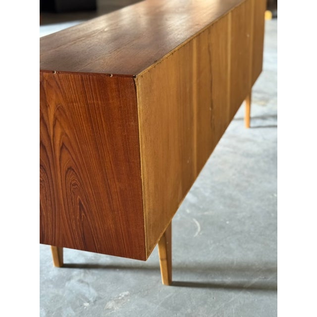 Wood 1960s Mid-Century Danish Sideboard Attributed to Knud Nielsen for Løsning Mobelfabrik For Sale - Image 7 of 18