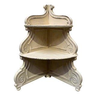 Antique 19th Century Corner Shelf in Oak, France For Sale