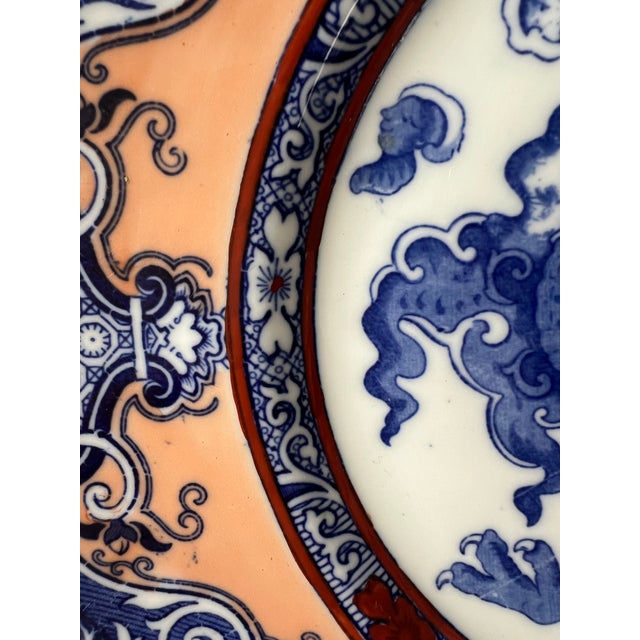 Royal Doulton Oyama Chinese Porcelain Decorative Plate With Dragon and Clouds- Stamped For Sale In New York - Image 6 of 8