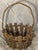 Brown Americana Antique Adirondack Twig Mushroom Foraging basket.Adirondack Twigs Primitive Style W/ a Large Bent Twig Handle. Early 20th Century For Sale - Image 8 of 12