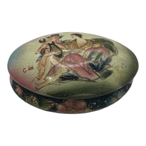Vintage Porcelain Lidded Trinket Box From the 'Celestial Collection' by G. Lee