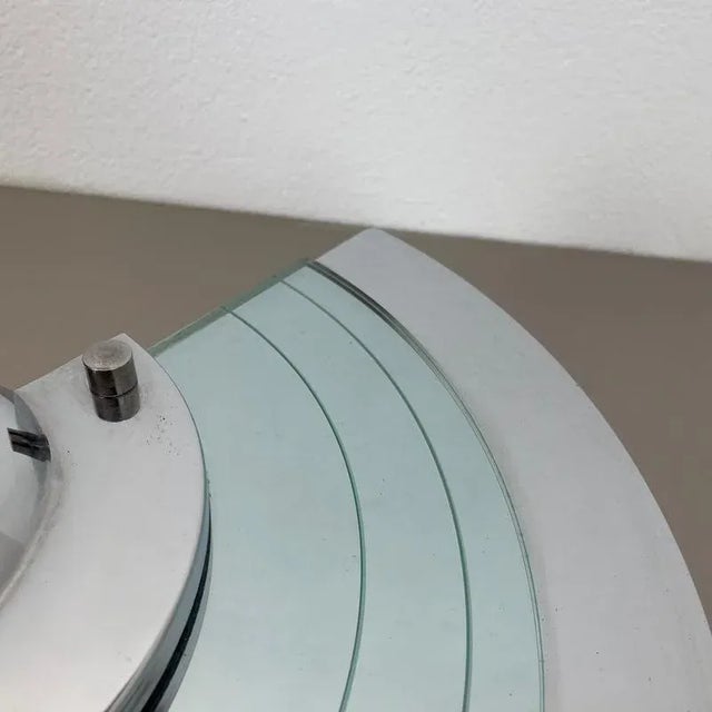 Silver Postmodern Mirror Glass Wall Light from Hustadt Leuchten, 1980s For Sale - Image 8 of 18