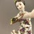 Porcelain figurine "Girl with a tambourine". Stamp of manufacturer OSWALD LORENZ 1882-1918.