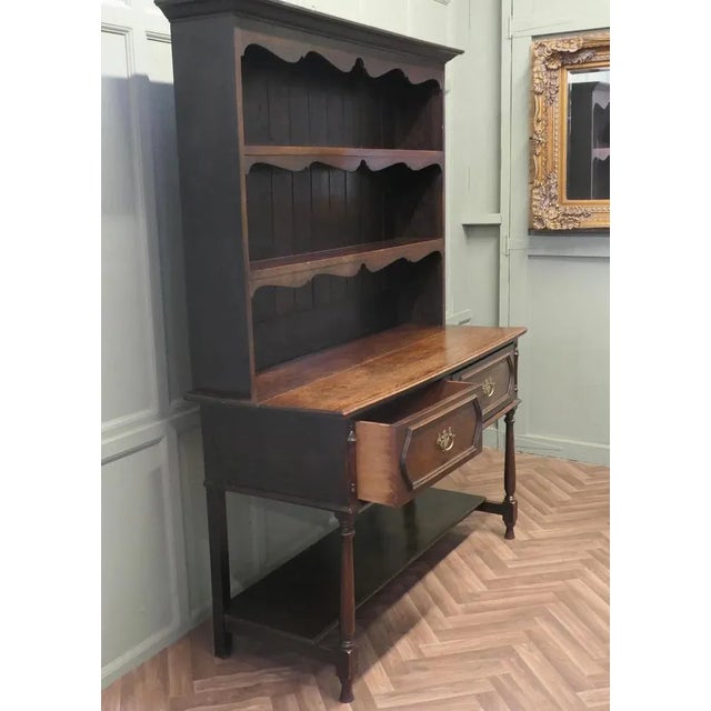 Late 19th Century Victorian Welsh Gothic Country Oak Dresser, 1890 For Sale - Image 5 of 8