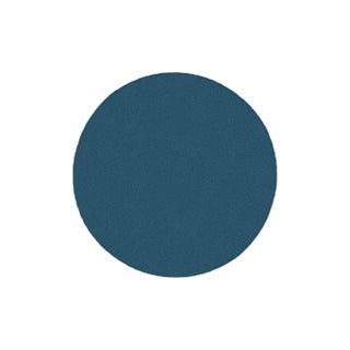 Dark Blue Circle Plain Rug from Marqqa For Sale