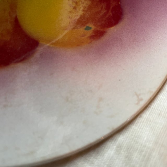 Luneville Circa 1900s French K & G Luneville Hanging Pear Plate For Sale - Image 4 of 9