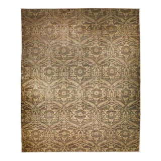 Modern Hand Knotted Rug For Sale