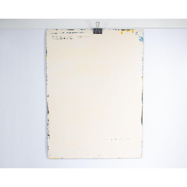 Black 1980s Acrylic on Paper Landscape Painting by Harry Hilson For Sale - Image 8 of 8