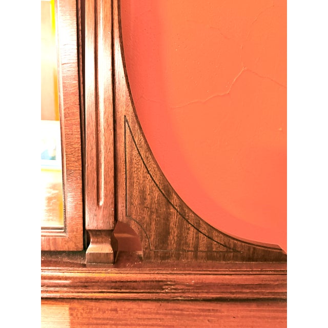 19th Century Empire Revival/Sheraton Style Vanity With Mirror For Sale - Image 9 of 12