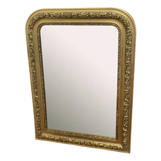 Large 19th Century French Louis Philippe Gold Mirror For Sale