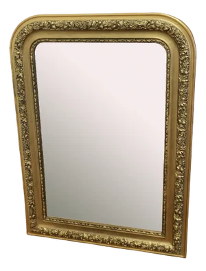 Large 19th Century French Louis Philippe Gold Mirror