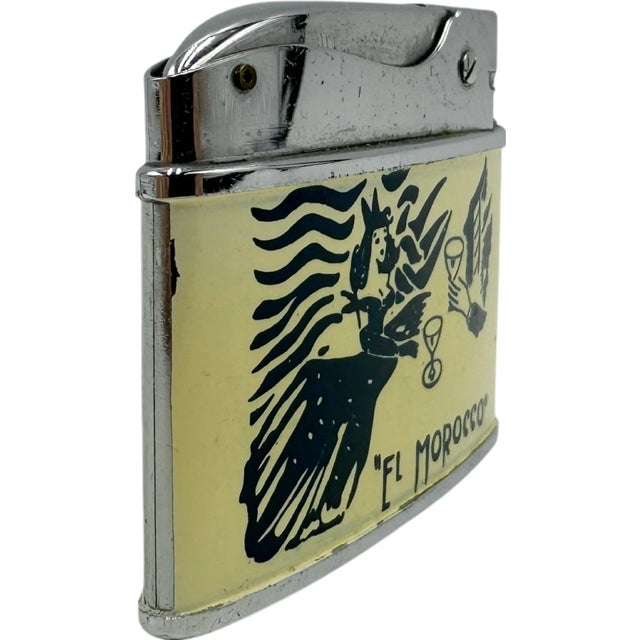 Vintage El Morocco Nyc Nightclub Cigarette Lighter New York City For Sale - Image 4 of 12