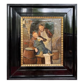 A. Gabriel, Figurative Composition, 1920s, Oil Painting on Canvas, Framed For Sale