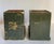Green A Pair of Faux Figurative Stack of Books Wood Bookends For Sale - Image 8 of 12