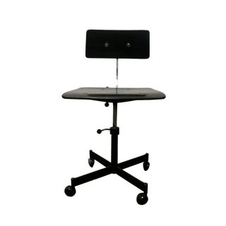 Mid Century Black Kevi Adjustable Desk Chair For Sale