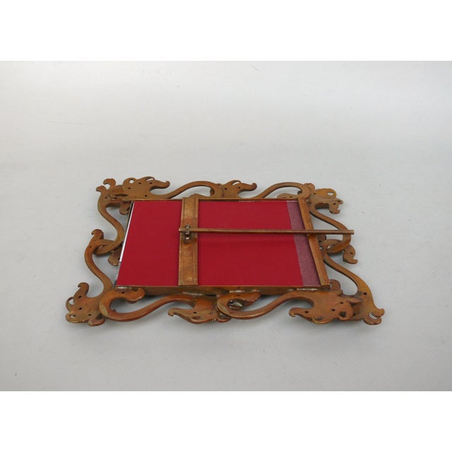 Art Nouveau Style Handmade Floral Picture Frame in Brass, Germany, 1890s For Sale - Image 18 of 18