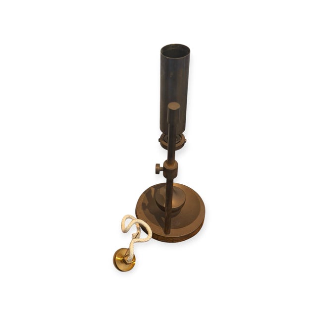 Metal Nautical Brass Gyro Oil Lamp by Ilse D. Ammonsen for Daproma, Copenhagen, Denmark, 1950s For Sale - Image 7 of 9