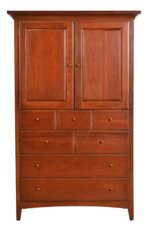 Thomasville Arts & Crafts Cherry Wood Armoire Dresser or Linen Press