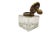 Goldenrod Art Deco Crystal Inkwell, Germany, 1930s For Sale - Image 8 of 14