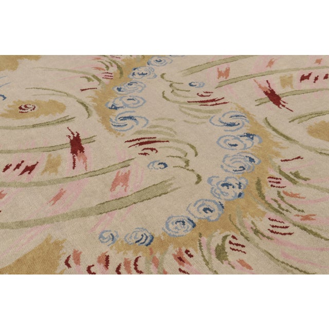 Late 20th Century Contemporary French Art Deco Style Abstract Wool Rug by Rug & Kilim, India For Sale - Image 5 of 10