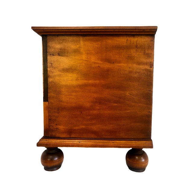 Wood New England-Style Inlaid Maple Sewing Box, by Eldred Wheeler For Sale - Image 7 of 9