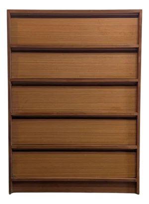 Danish Modern Teak Mid Century Highboy Dresser