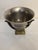Vintage Hollywood Regency Heraldic Crest Ice Bucket With Antler Handles For Sale - Image 4 of 5